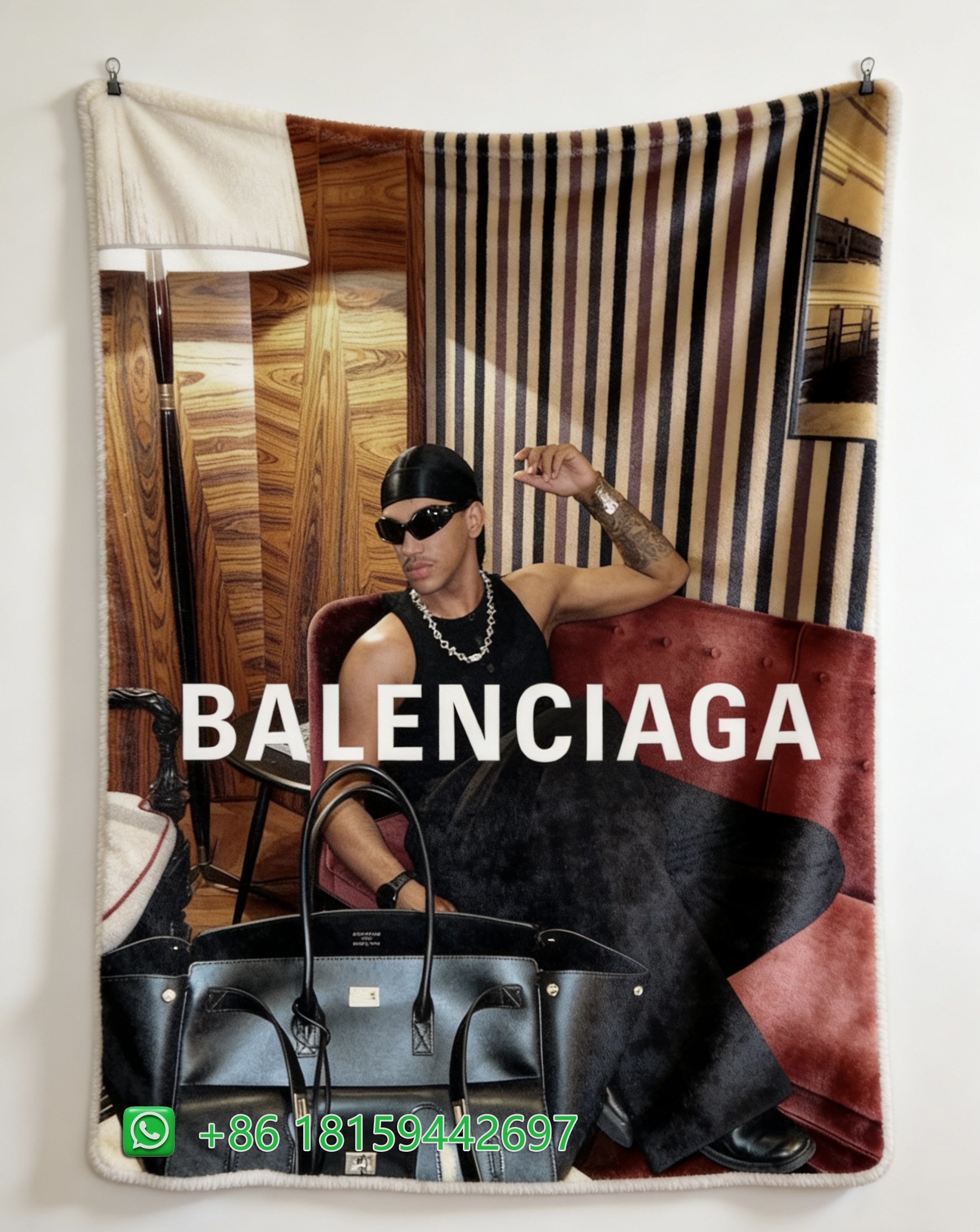Balenciaga Throw Blankets